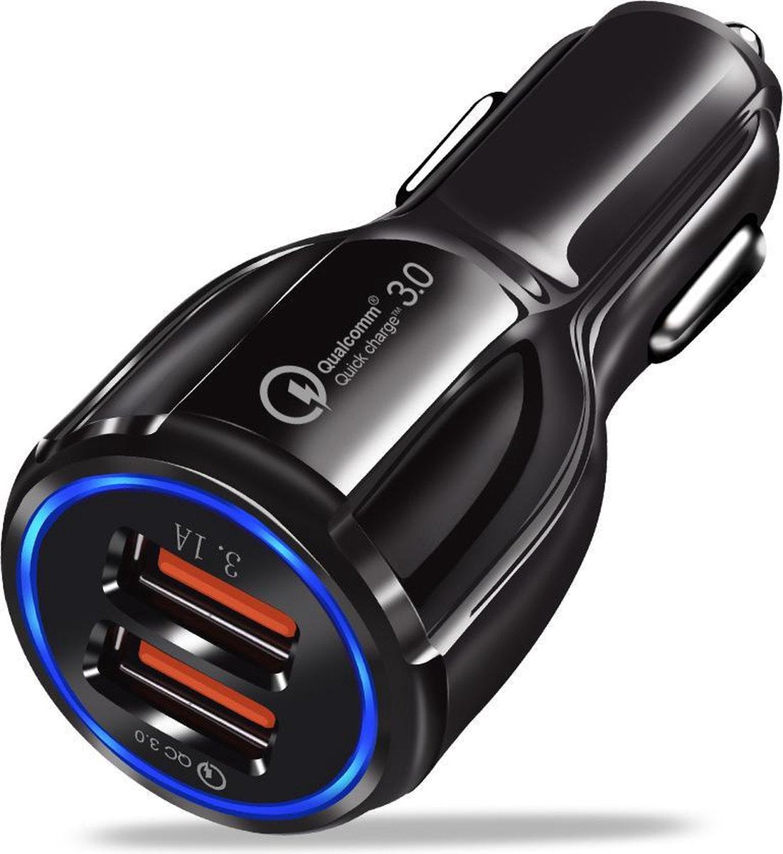 Universele USB autolader - 3.0 Quick Charge - 2 poorts - Sigarettenaansteker auto - Snellader - Universeel