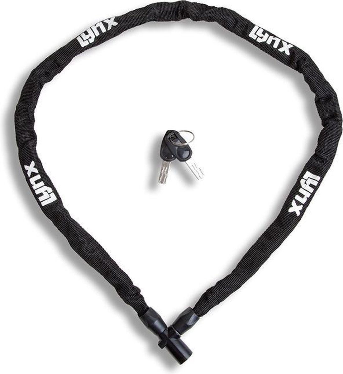 Lynx Kettingslot Met Nylon Hoes 1000 X 4 Mm Zwart