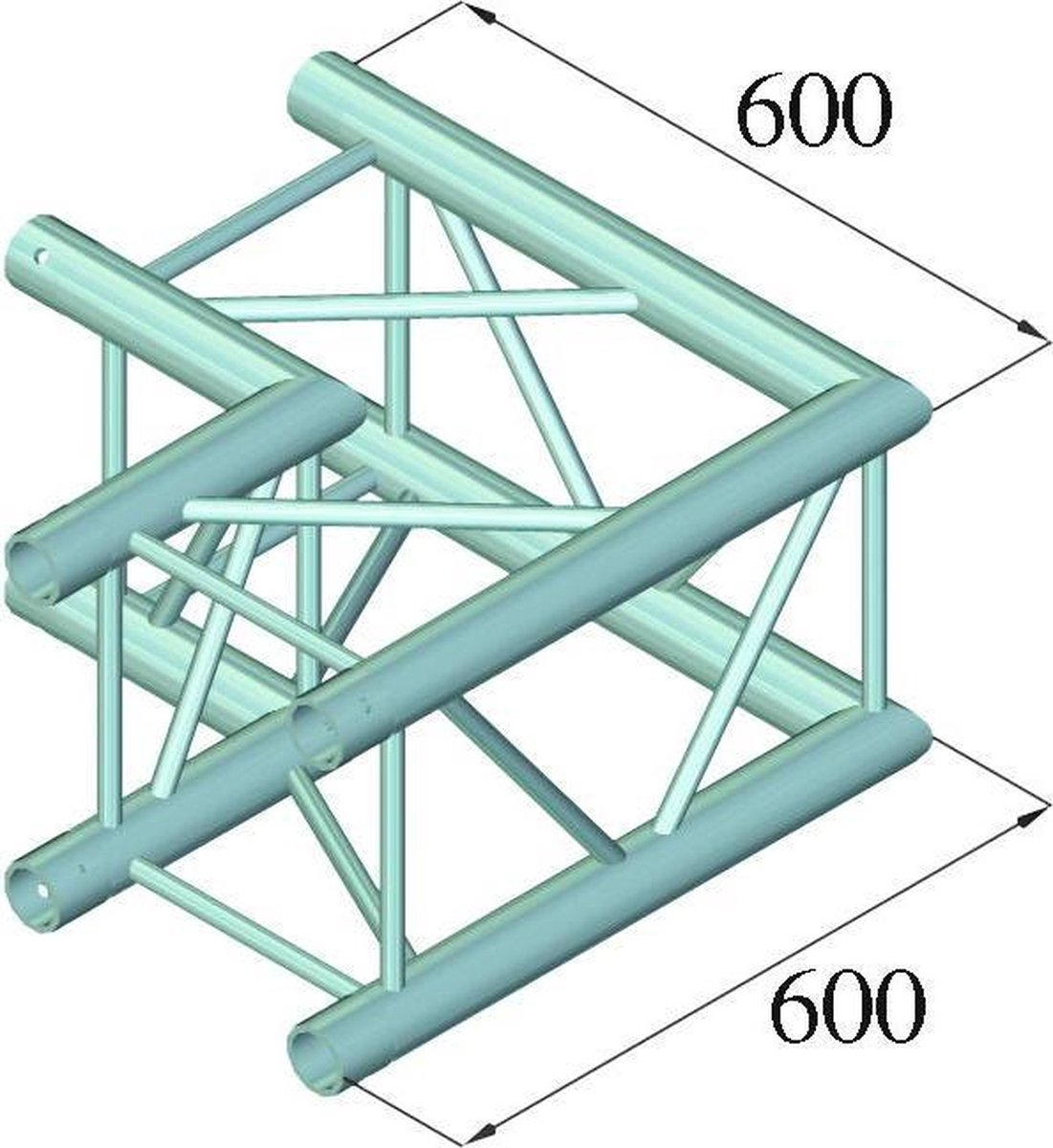 ALUTRUSS QUADLOCK TQ390-QQC21 2-Way-Corner 90°