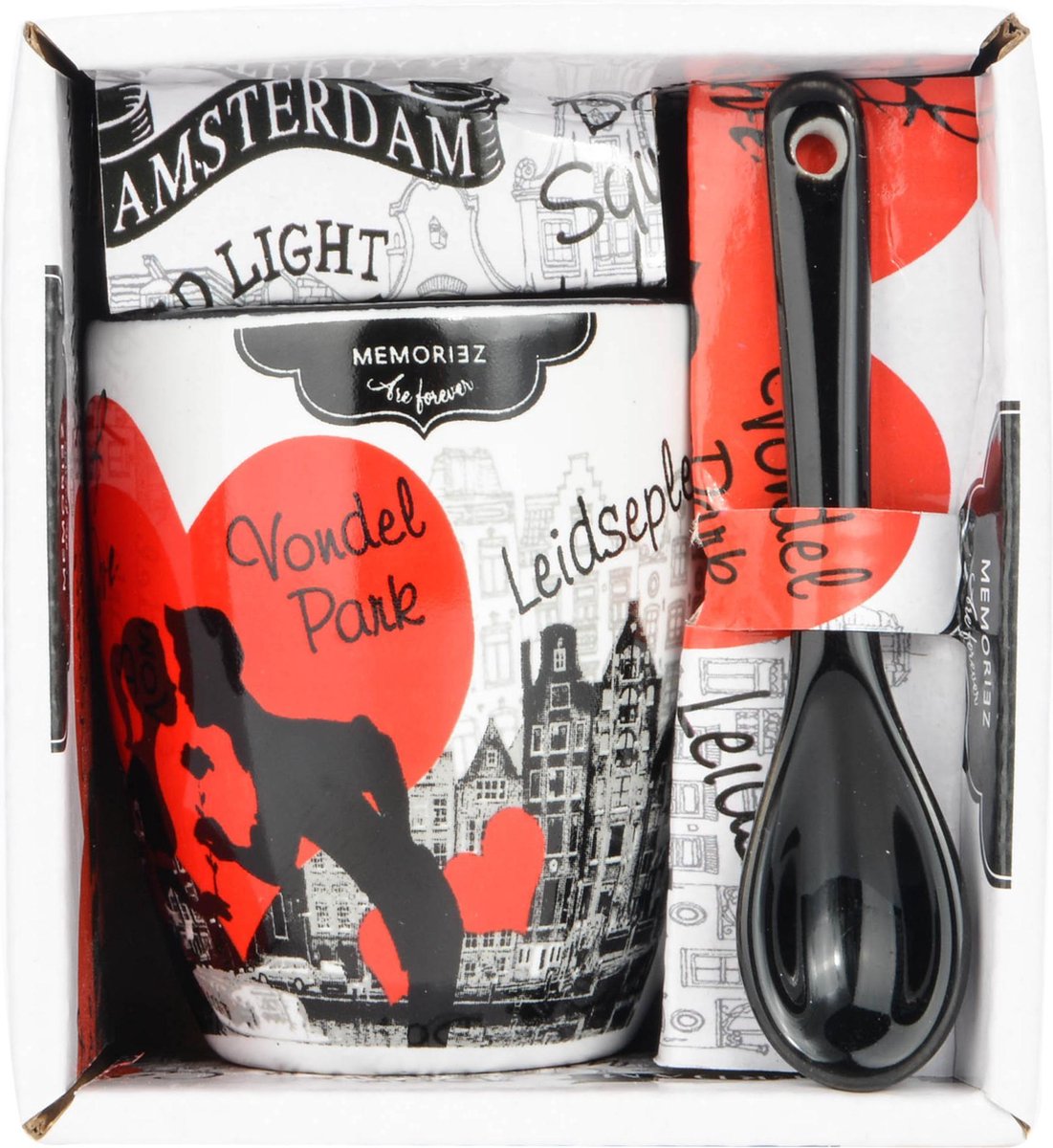 Memoriez Espresso Mok Amsterdan Zwart en Wit