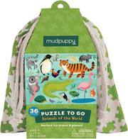 Mudpuppy - Puzzel to go - Wilde dieren