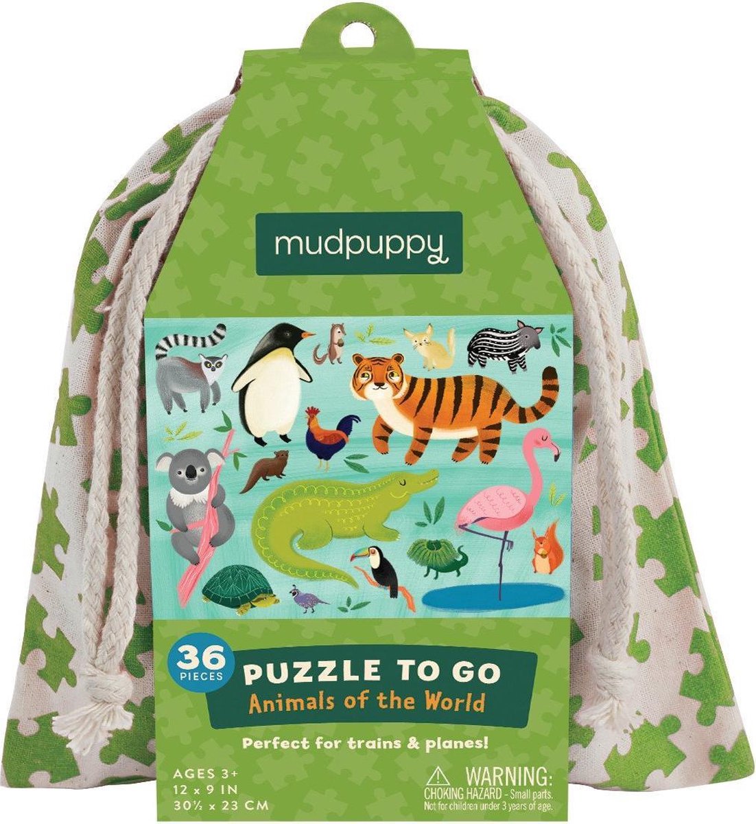 Mudpuppy - Puzzel to go - Wilde dieren
