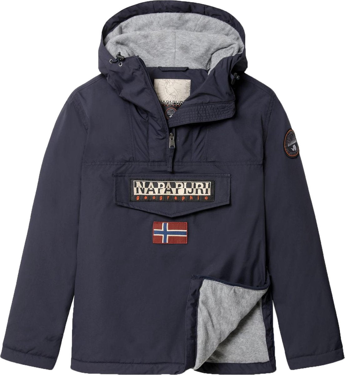 Napapijri Rainforest Winter 3 Jas - Maat L  - Vrouwen - donker blauw