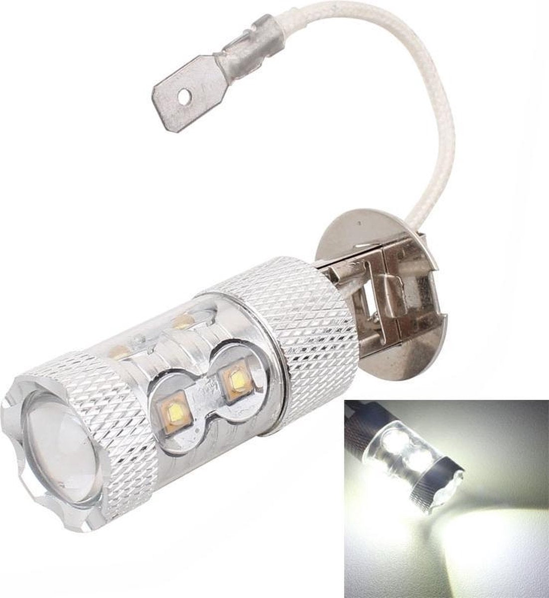 H3 50W 750LM 6500K Wit Licht 10-3535-LEDs Auto Foglight