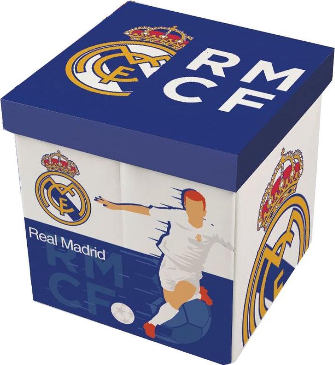 Arditex Opbergbox Real Madrid Junior 30 X 30 X 30 Cm Blauw/wit