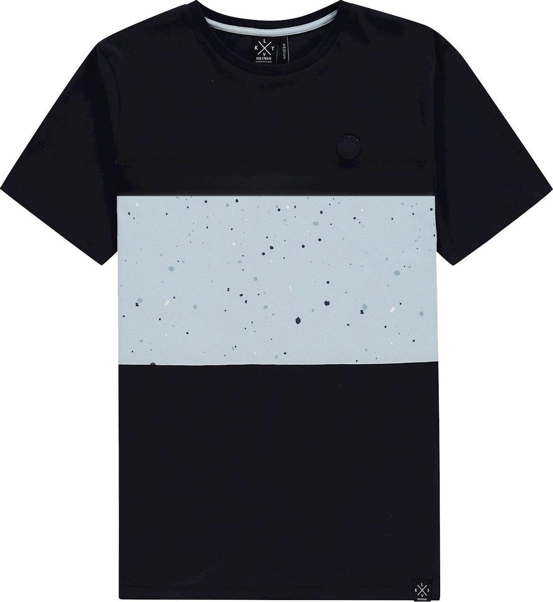 Kultivate T-shirt Splash Blauw (2001010206 - 319)