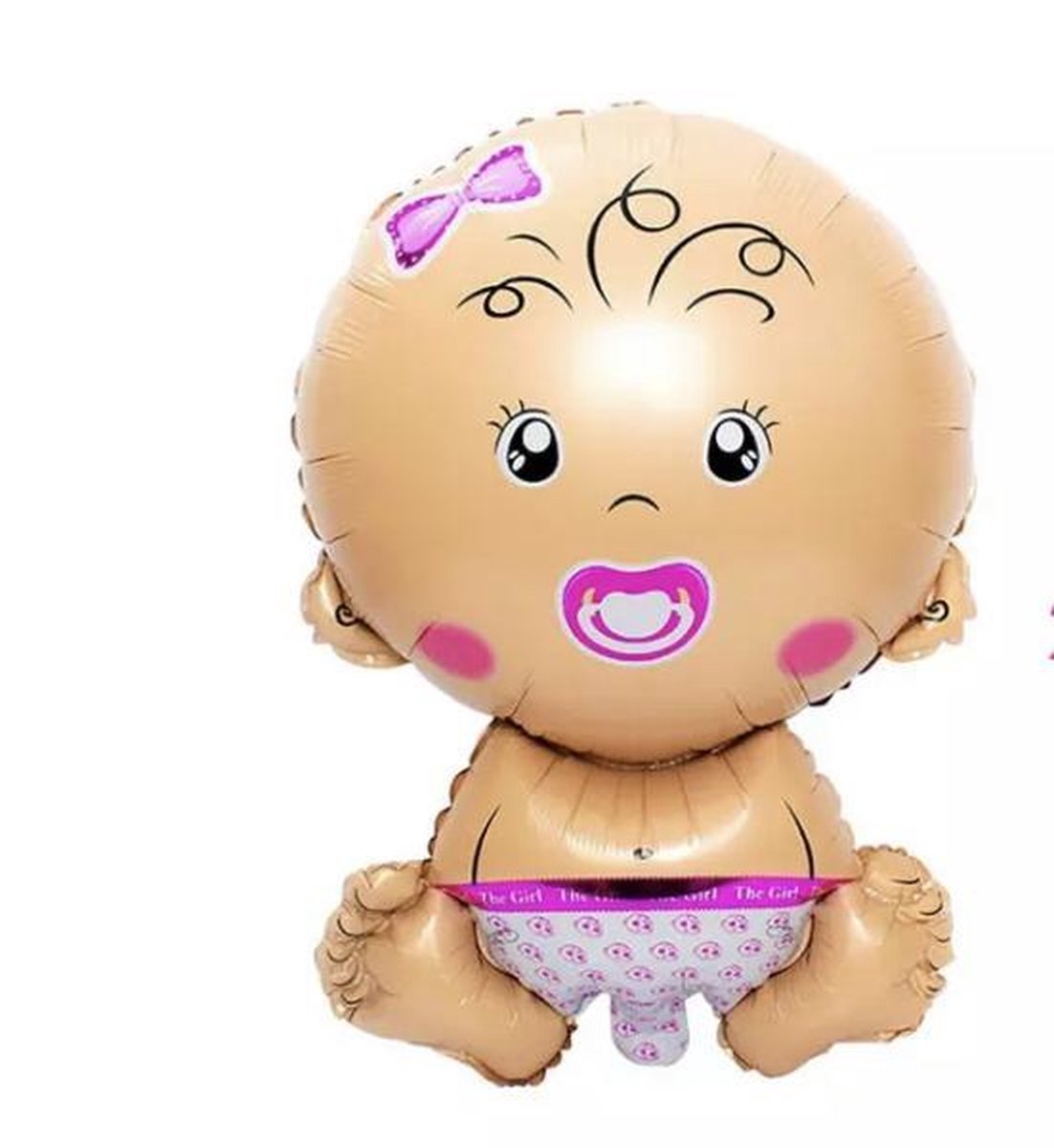 Grote-Baby-Meisje-RozeSpeen-Ballon