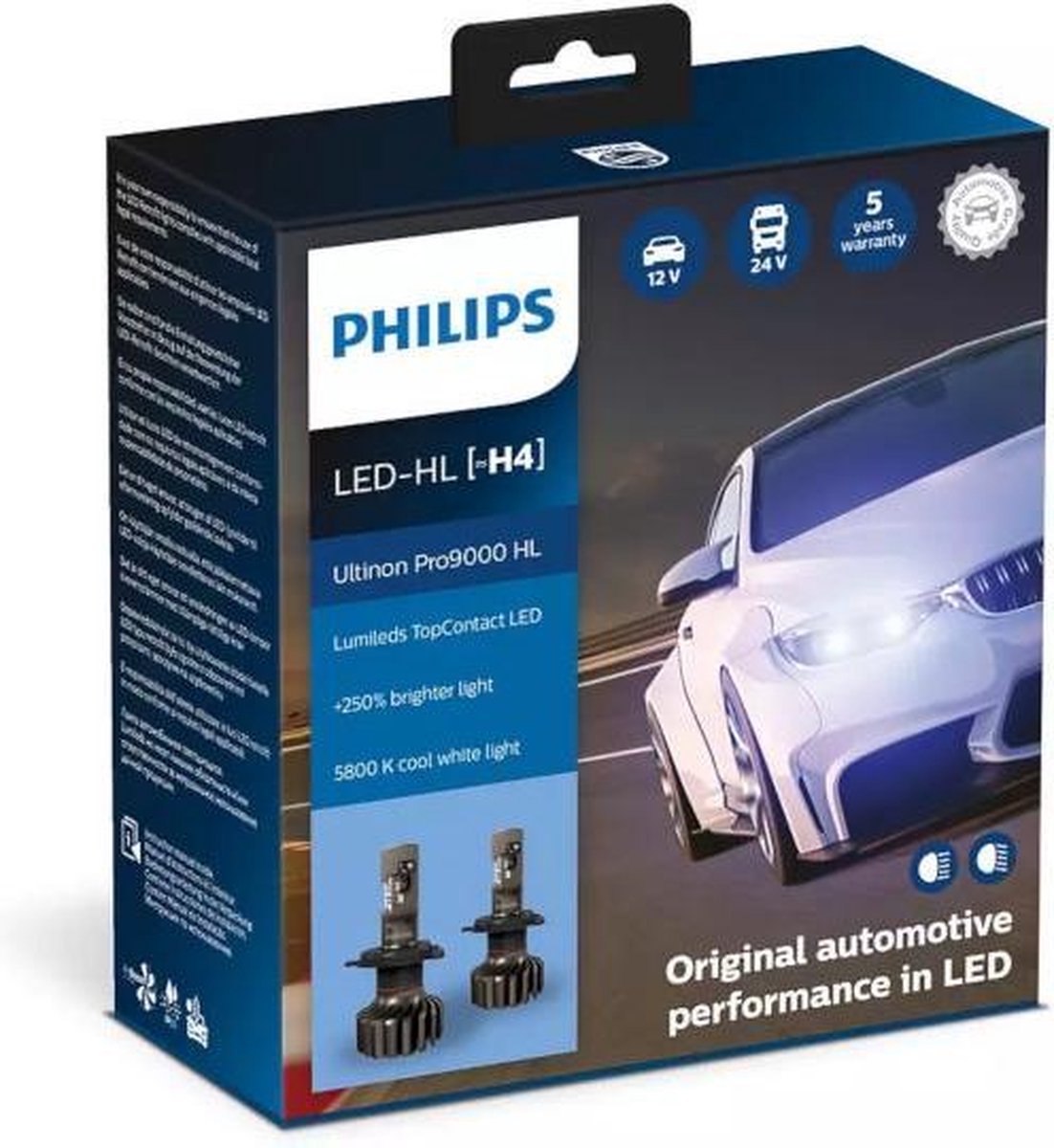 Philips Ultinon Pro9000 LED H4 11342U90CWX2
