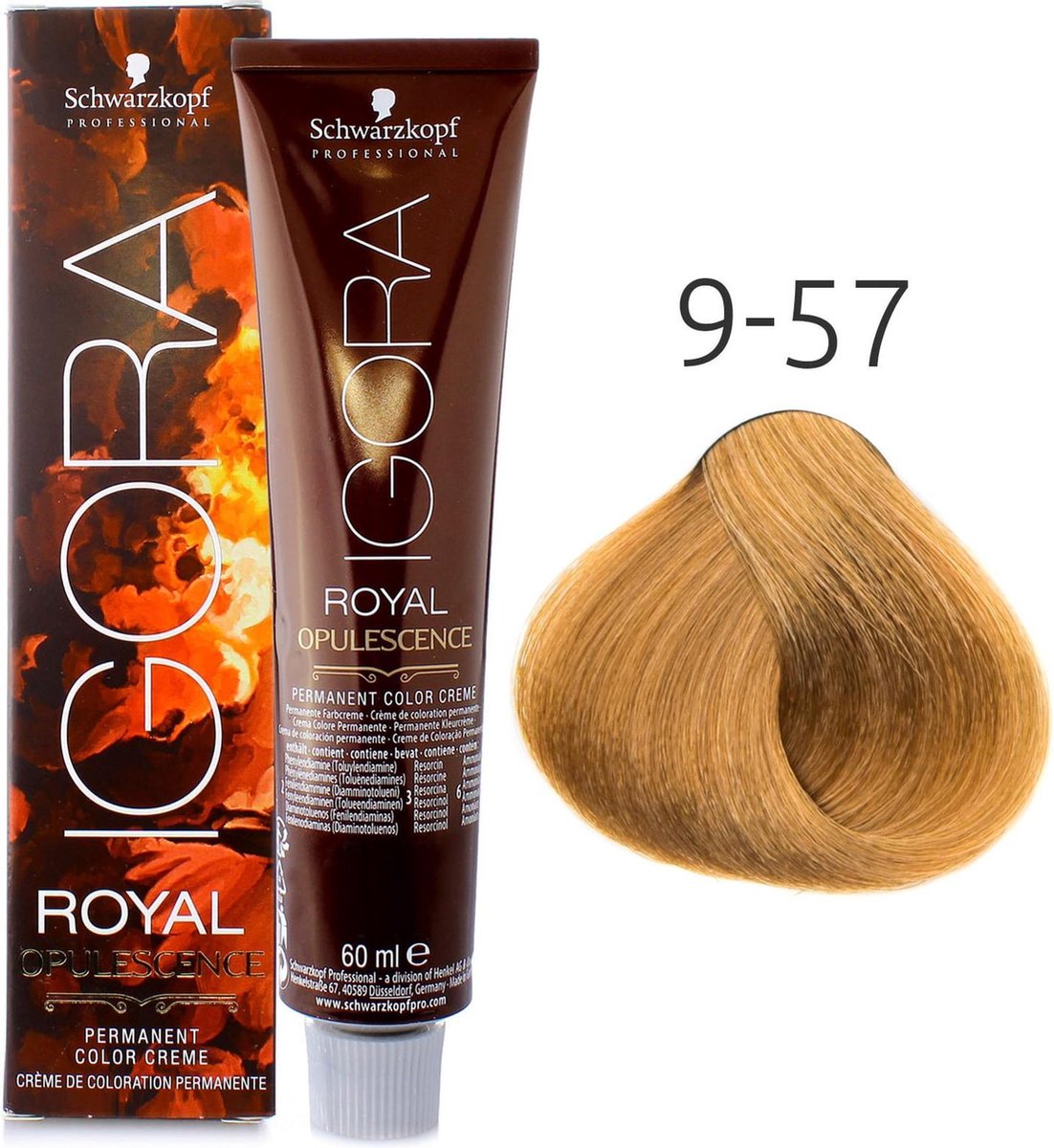Schwarzkopf - Igora Royal - Opulescence - 9-57 Extra Lichtblond Goud Koper - 60 ml