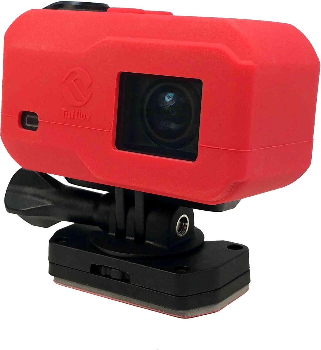 Tuff-Luv Silicone Gel hoes voor Garmin Virb X / XE Camera- Rood