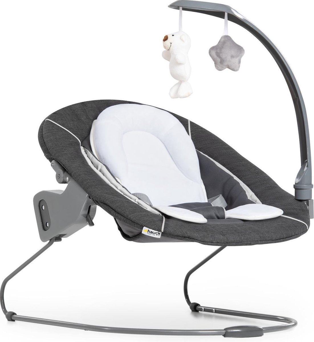 Hauck Alpha Bouncer Deluxe Wipstoel - Melange grey