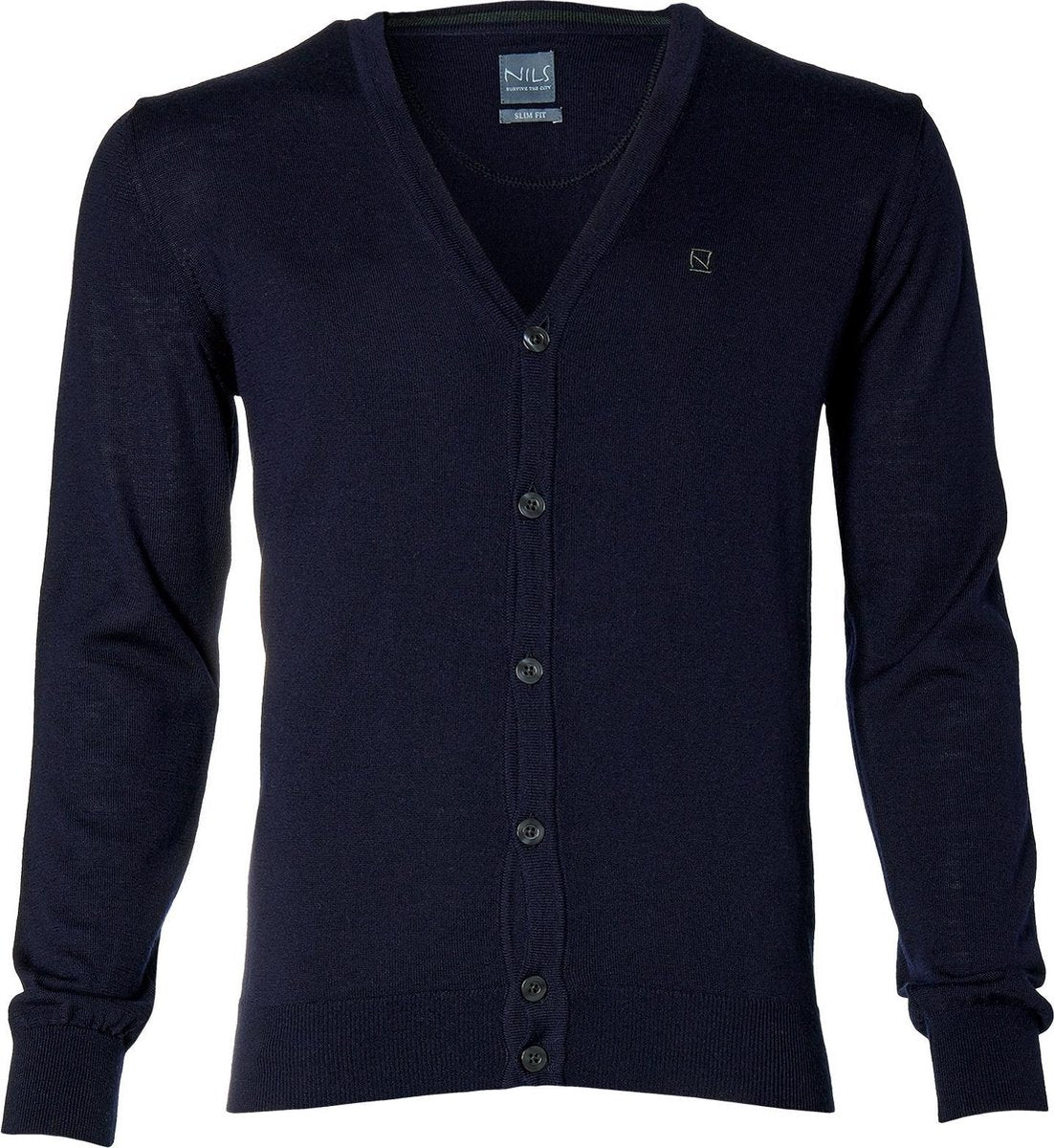 Nils Vest - Slim Fit - Blauw - XXL