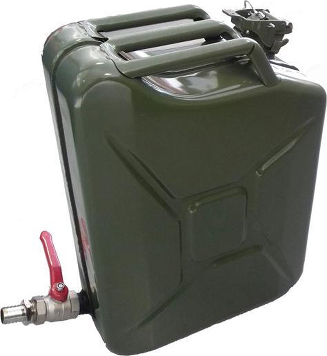 JERRYCAN STAAL MET KOGELKRAAN 20 LITER