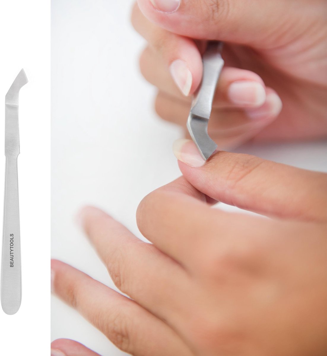 BeautyTools Bokkepoot/Nagelriem Duwer Enkelzijdig/Bokkepootje Voor Manicure en Pedicure (14 cm) - (NP-2014)