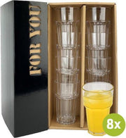 8x Multiglass New Delhi 28cl cadeauset | Onbreekbare kunststof / plastic drinkglazen