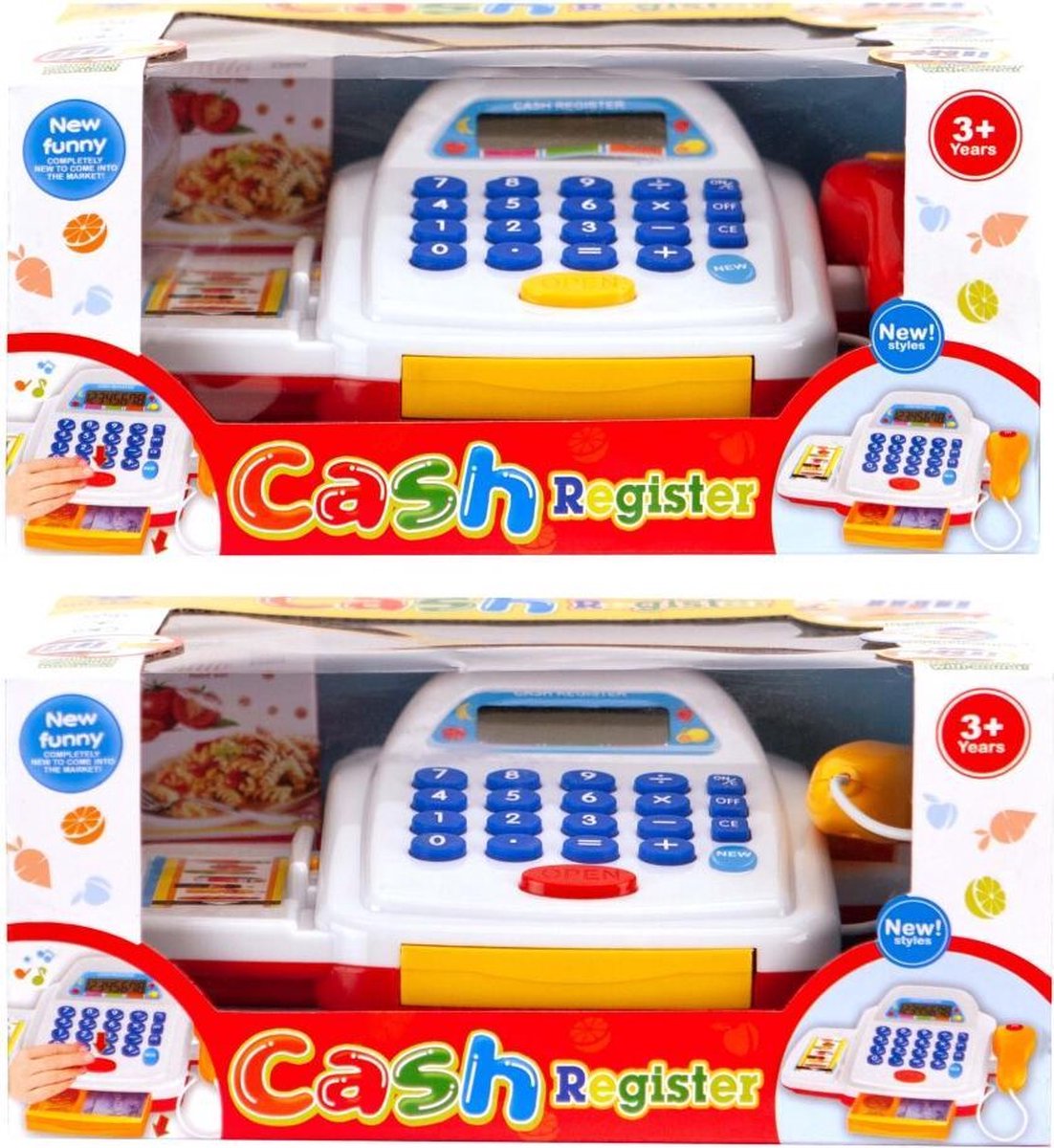 Kassa met Scanner + Speelgeld Assorti