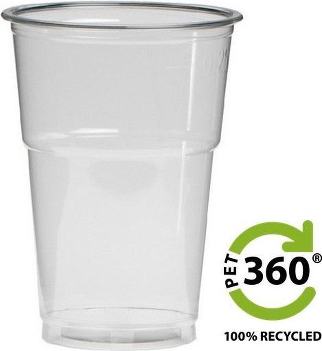 Bierbekers 100% recycled PET - 250cc/300cc 1.250 stuks.