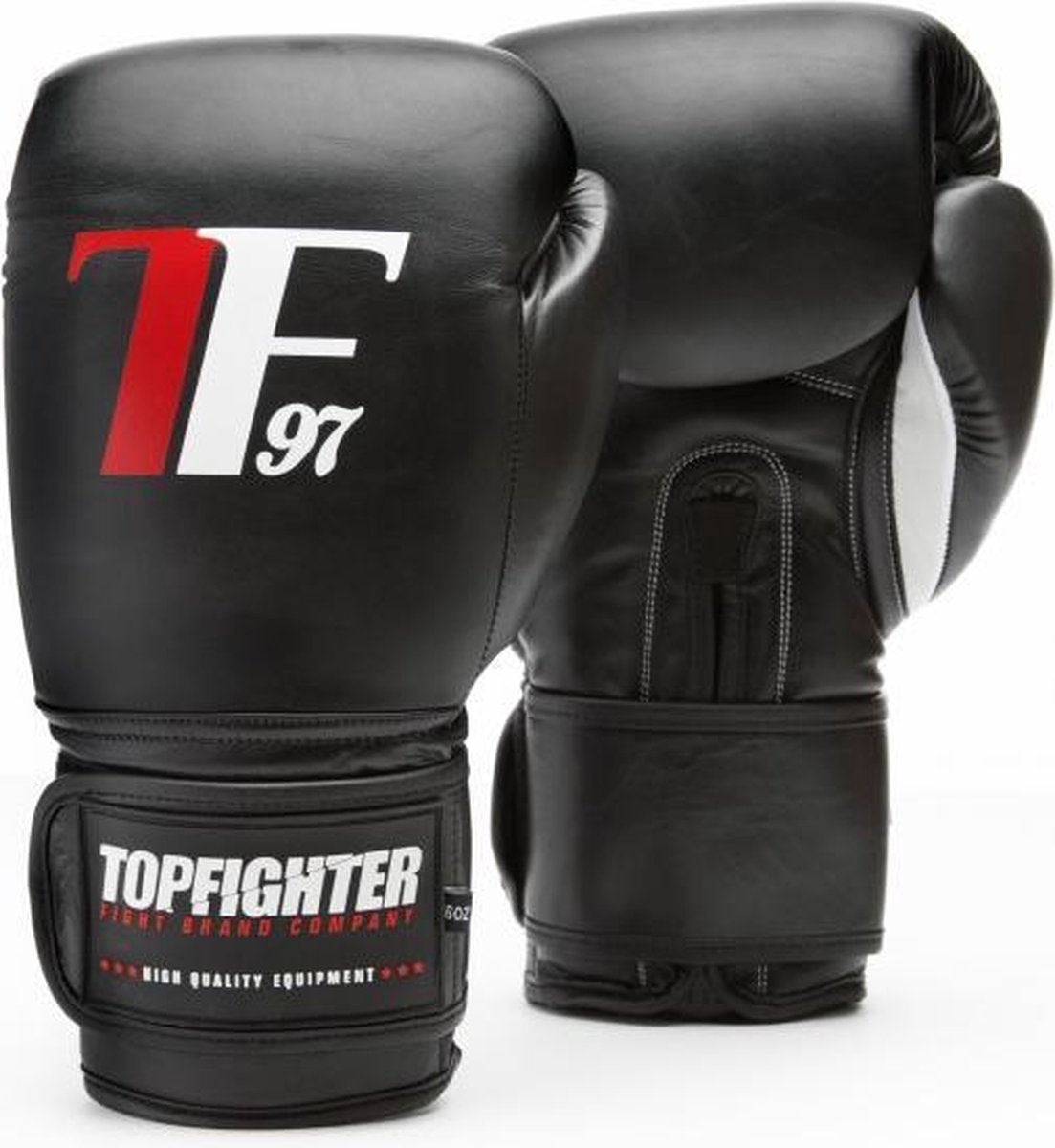 Topfighter Bokshandschoenen Heavy Shock Zwart 16oz