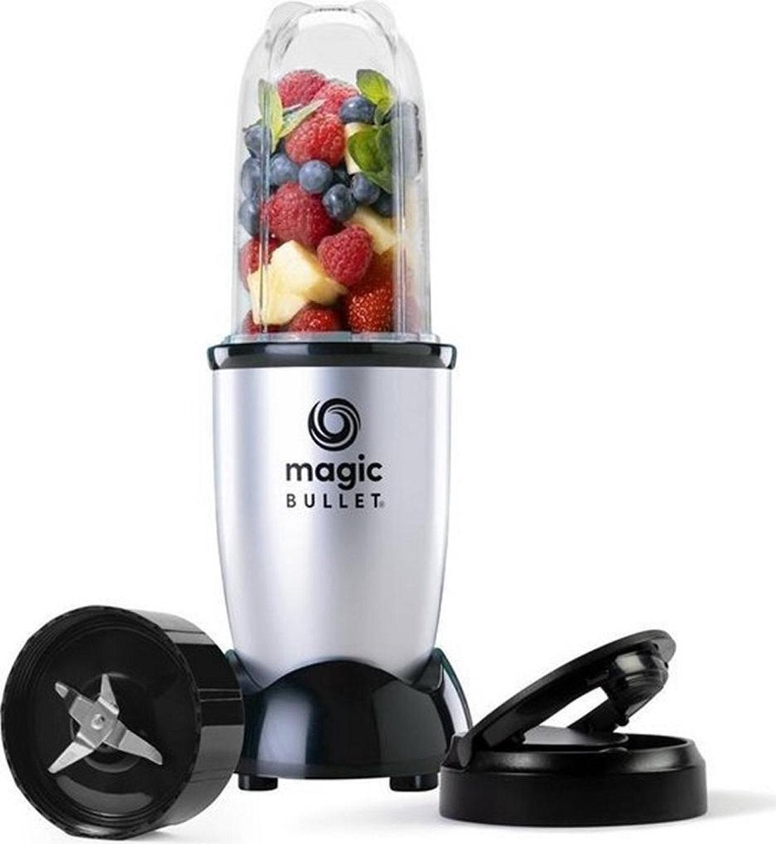 NutriBullet Magix Bullet 200 Compact Silver 4delig
