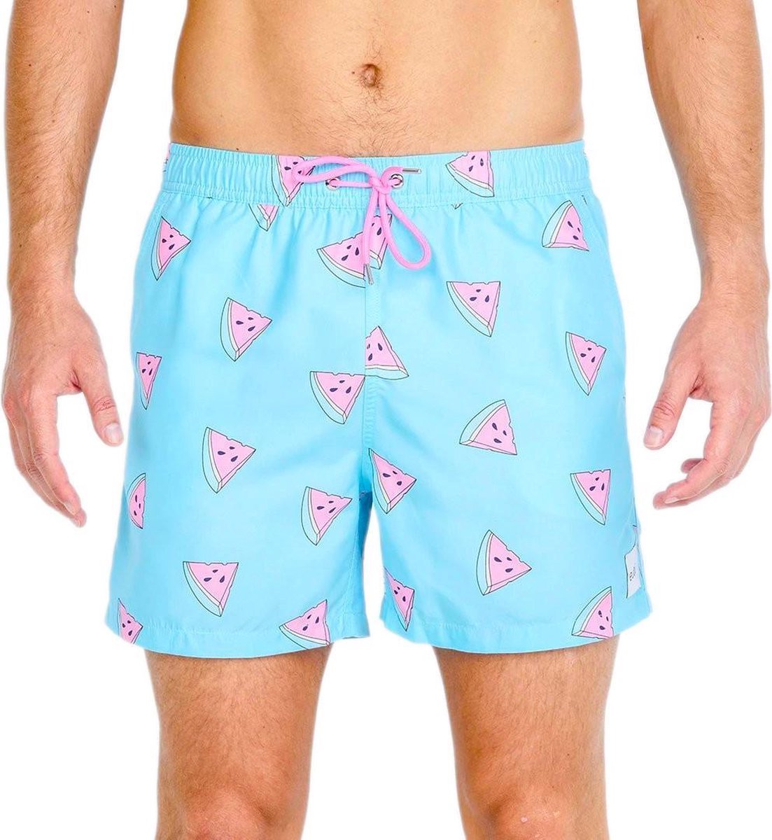 Eubi Zwembroek ONE IN A MELON - Premium Zwemshort - Blauw - Sneldrogend - Stretchy Zwembroek Heren