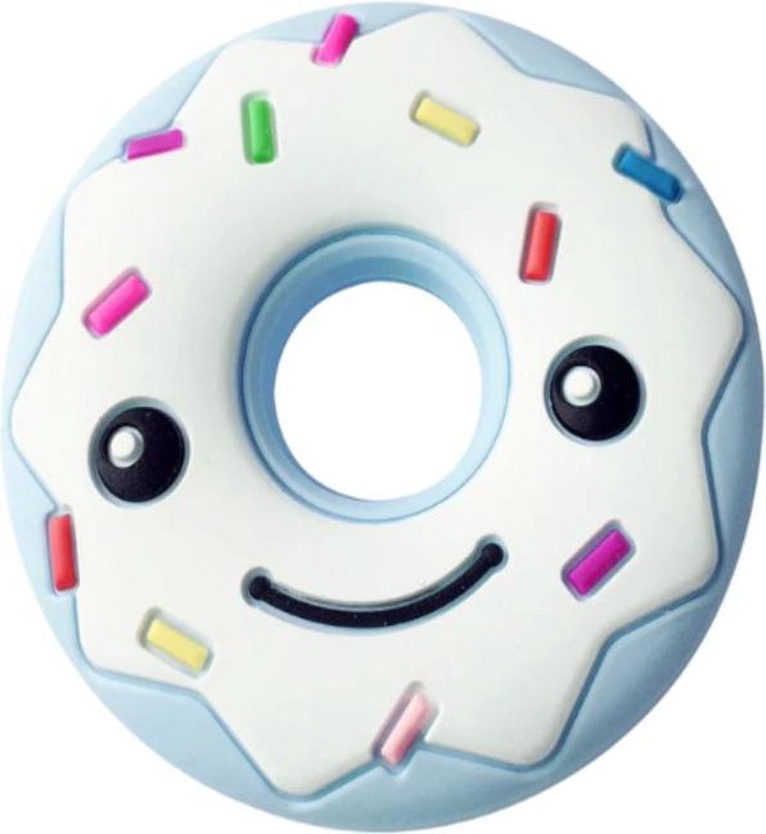 Blauwe donut bijtring