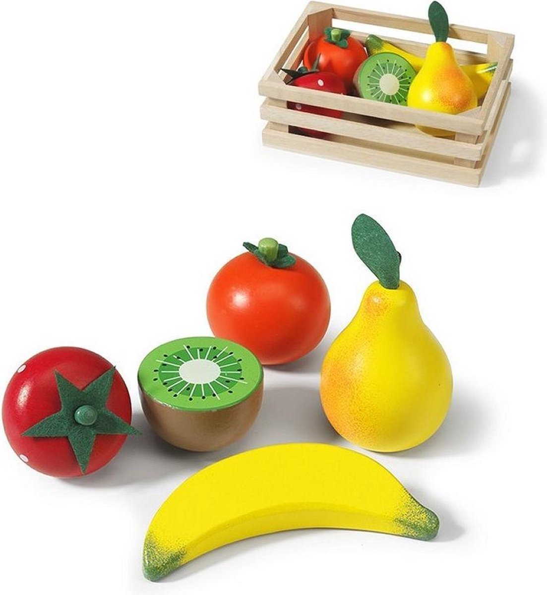 Simply for Kids Houten Kratje en Fruit