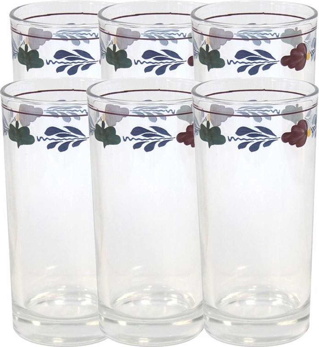 Boerenbont Glazen 300ml 6 stuks