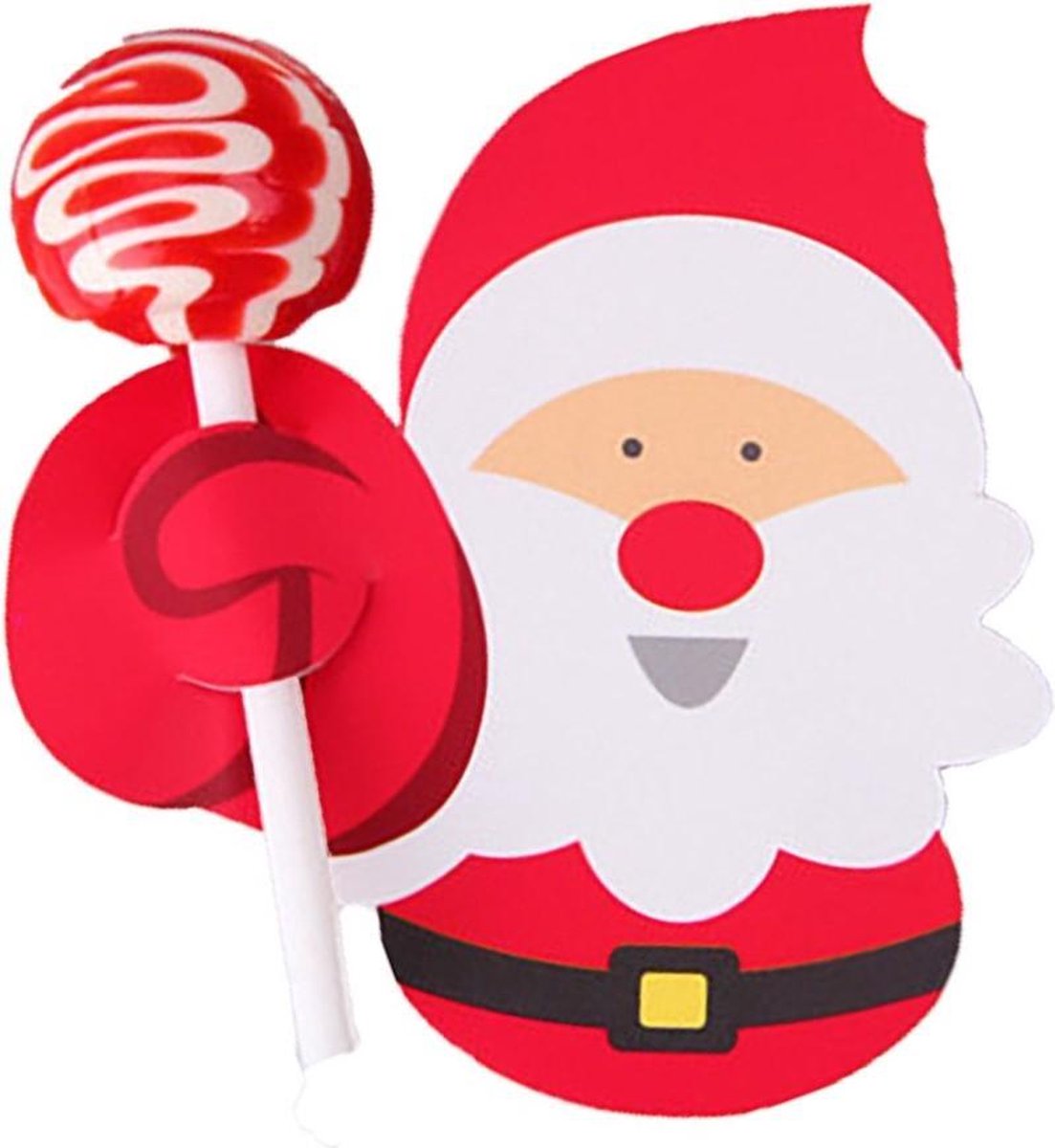 Lolly houders Kerstman 10 stuks