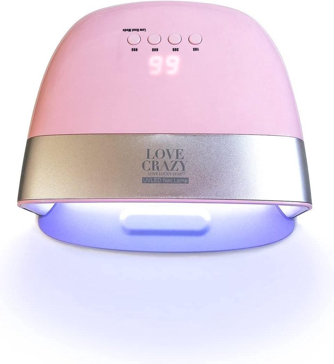 LoveCrazy 48W LED Nageldroger voor Gelnagels - UV Lamp - Gellak Lamp - Roze
