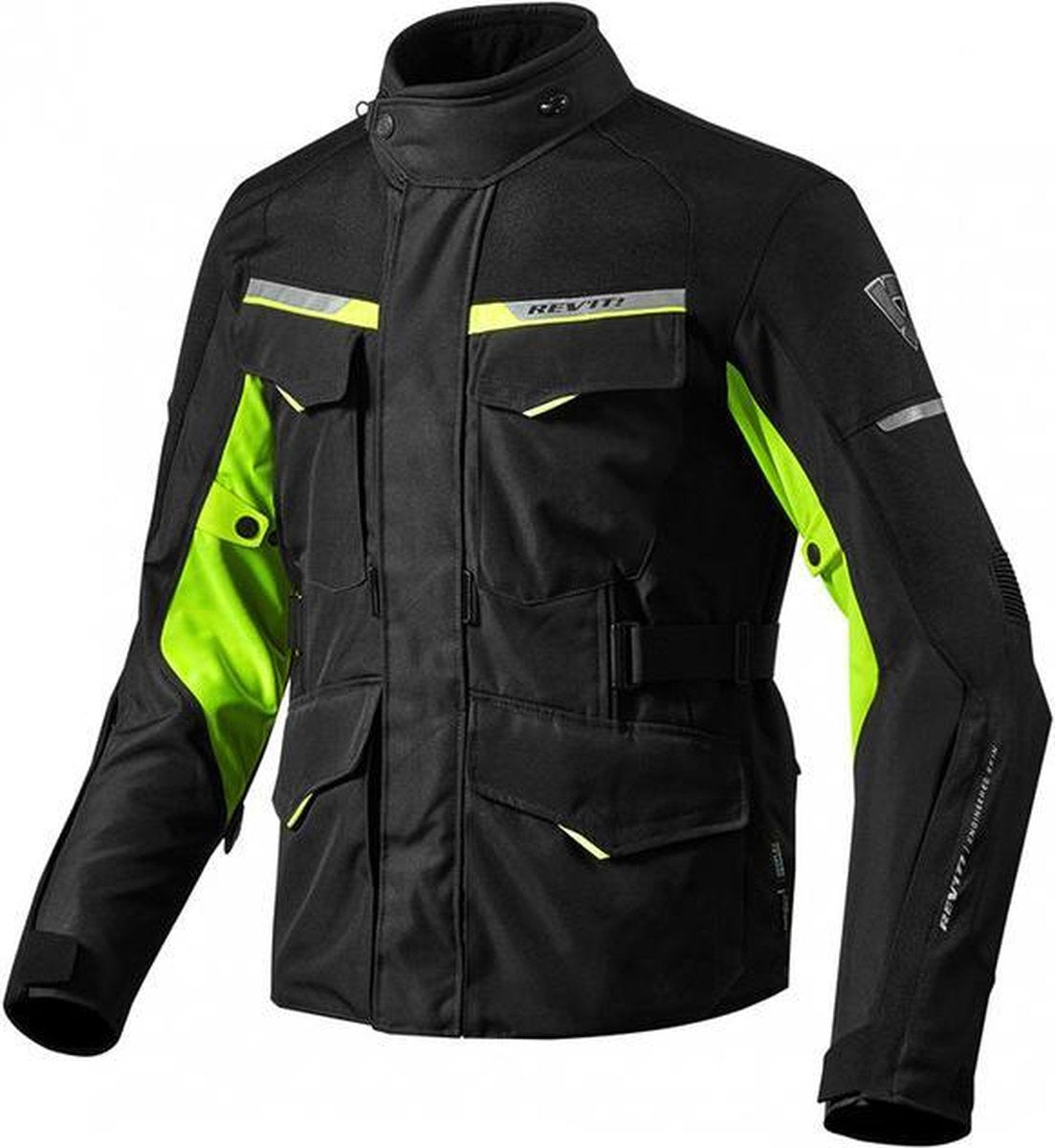 REV'IT OUTBACK 2 BLACK NEON YELLOW JACKET M