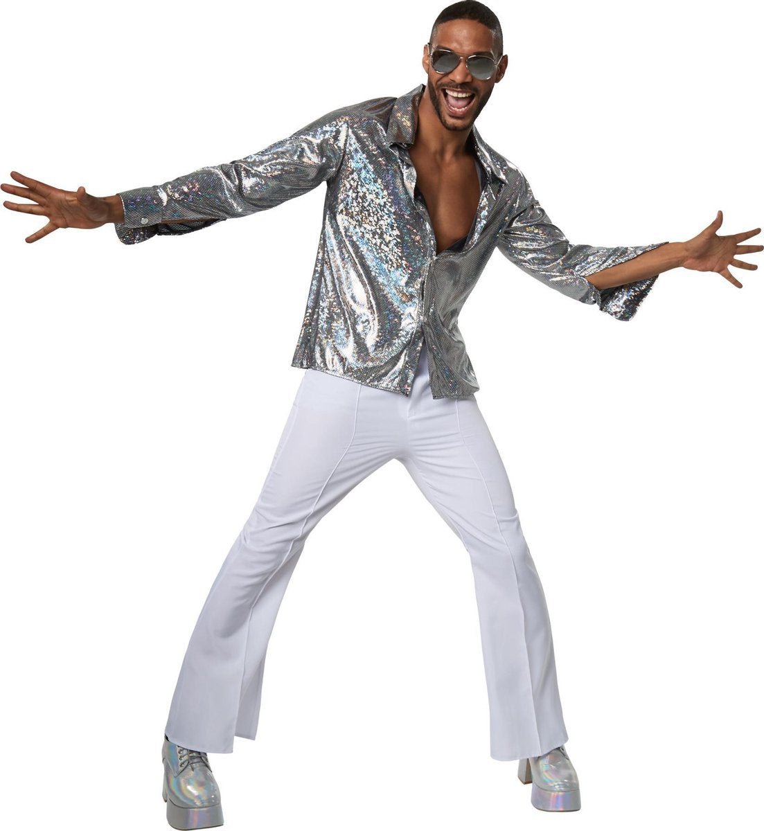dressforfun - Disco boy XL  - verkleedkleding kostuum halloween verkleden feestkleding carnavalskleding carnaval feestkledij partykleding - 302173