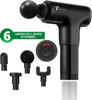 Blooming Baobab Professionele Massage Gun incl. 4 Opzetstukken – Massage Pistool – Lange Accuduur – Krachtpatser met 3200RPM - Zwart
