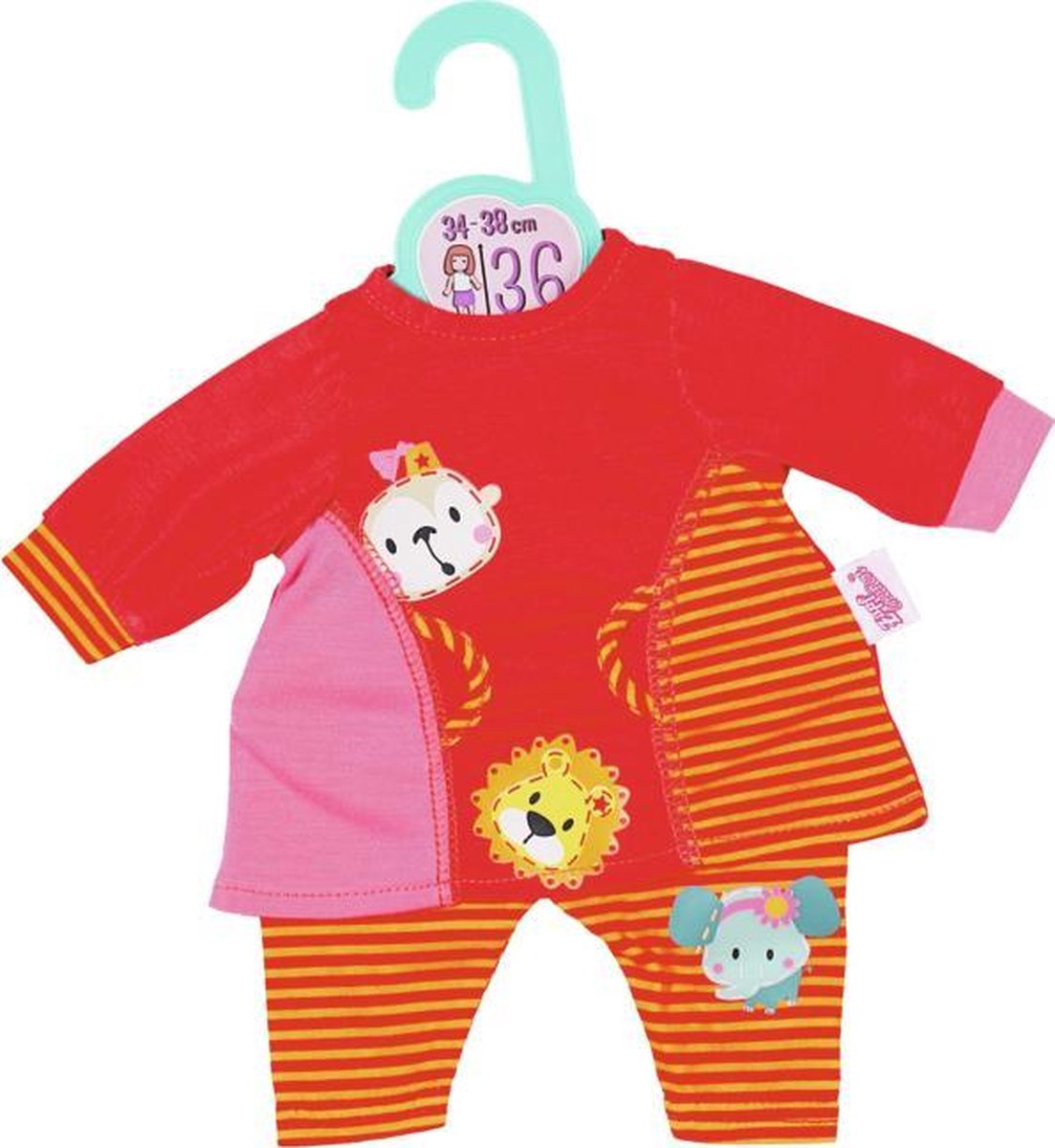Dolly Moda Summerdress+Leg 2 ass. 36cm Poppenkledingset
