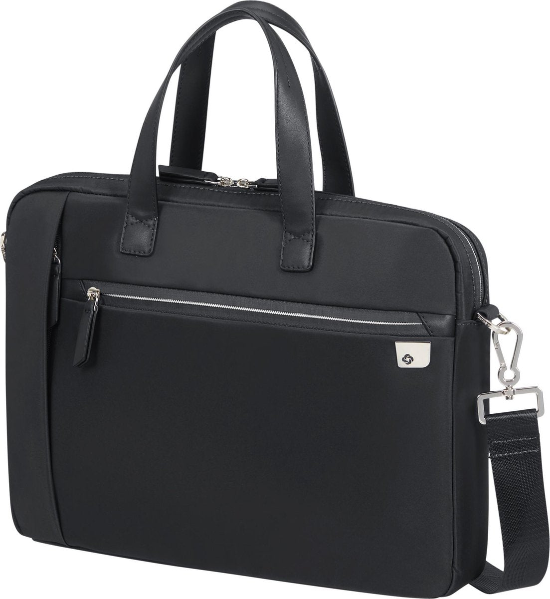 "Samsonite Laptopschoudertas - Eco Wave Bailhandle 15.6"" Black"