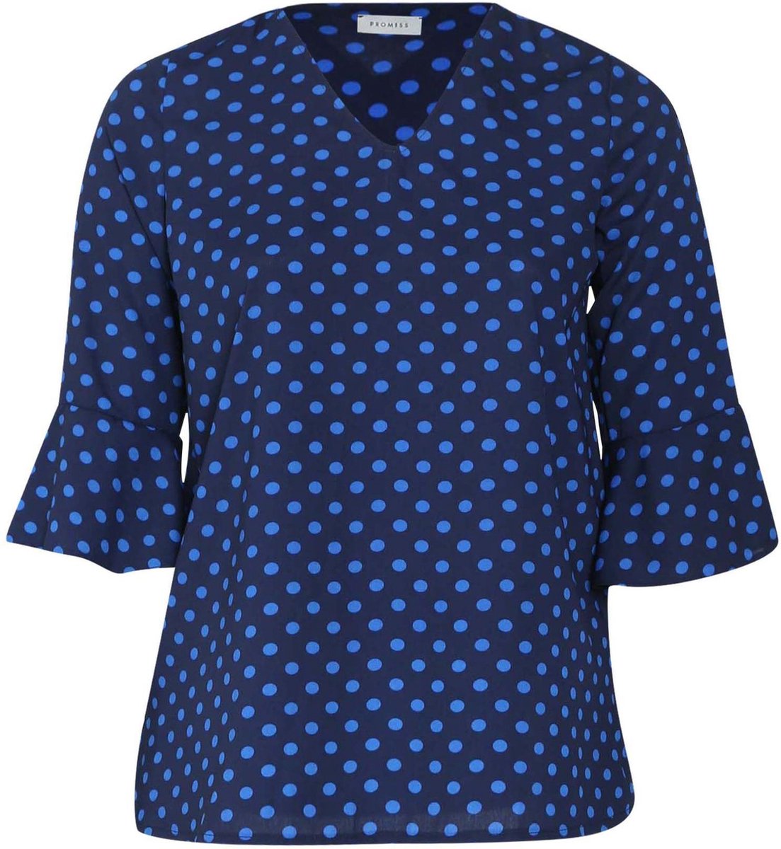 Promiss - Blouse met stippen - Marineblauw