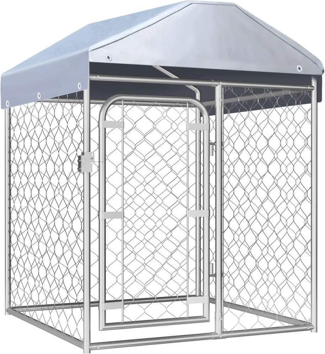 Medina Hondenkennel voor buiten met dak 100x100x125 cm