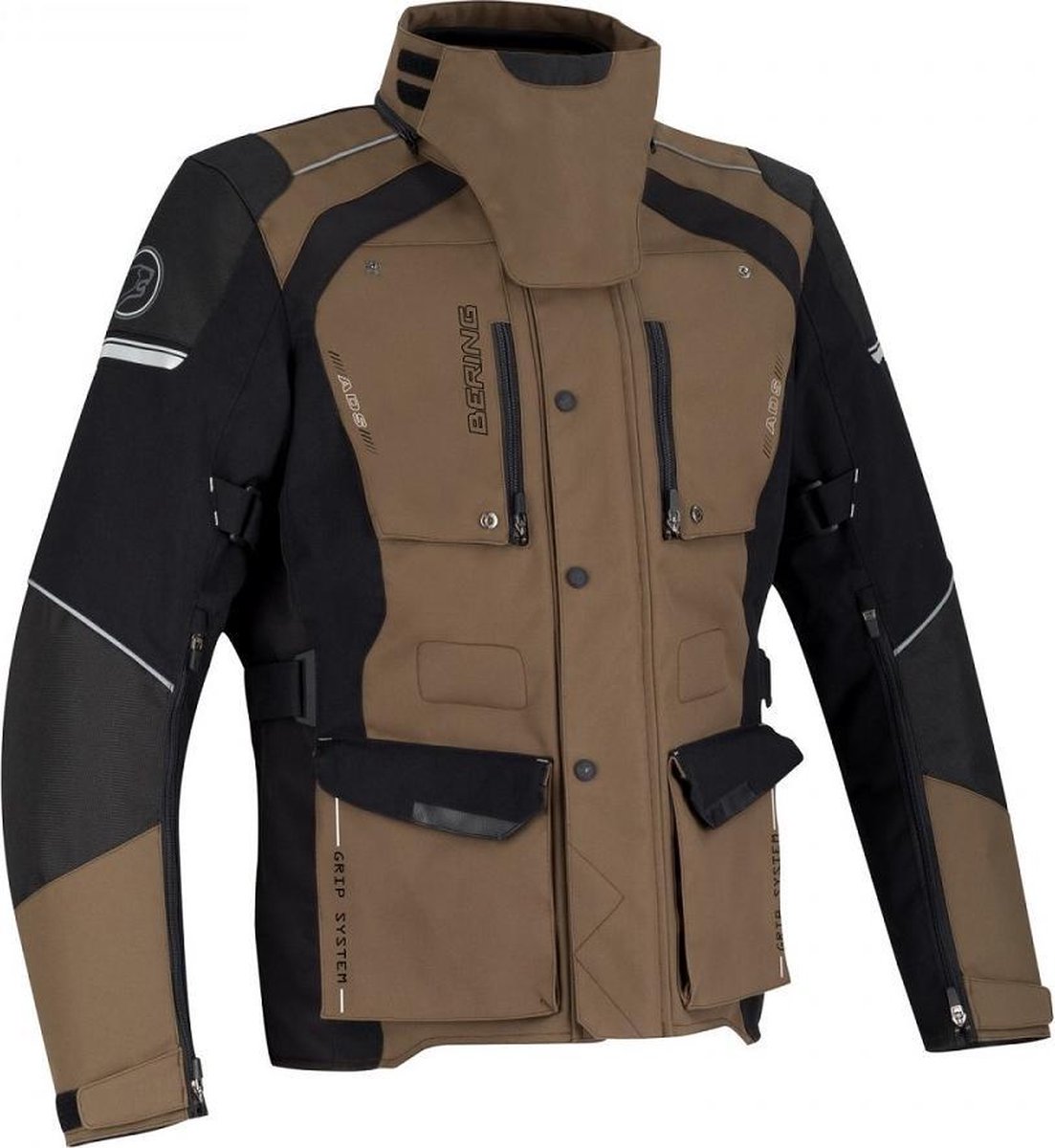 Bering Bronko Black Brown Textile Motorcycle Jacket S