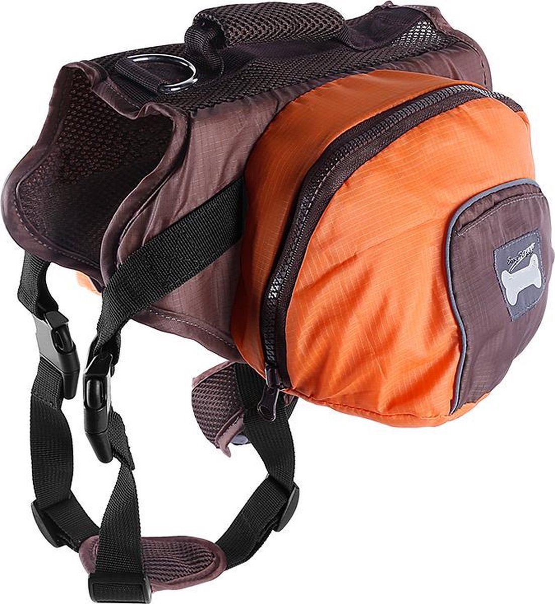 Backpack rugzak harnas voor honden - Hondenrugzak - Large - Oranje