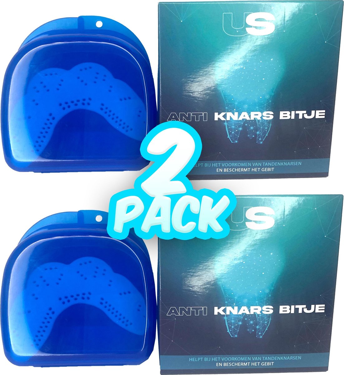 Ultrasativa® - Anti Knarsbitje voor Volwassenen & Kinderen - 2 Pack - Knarsbitje op maat - Nachtbitje