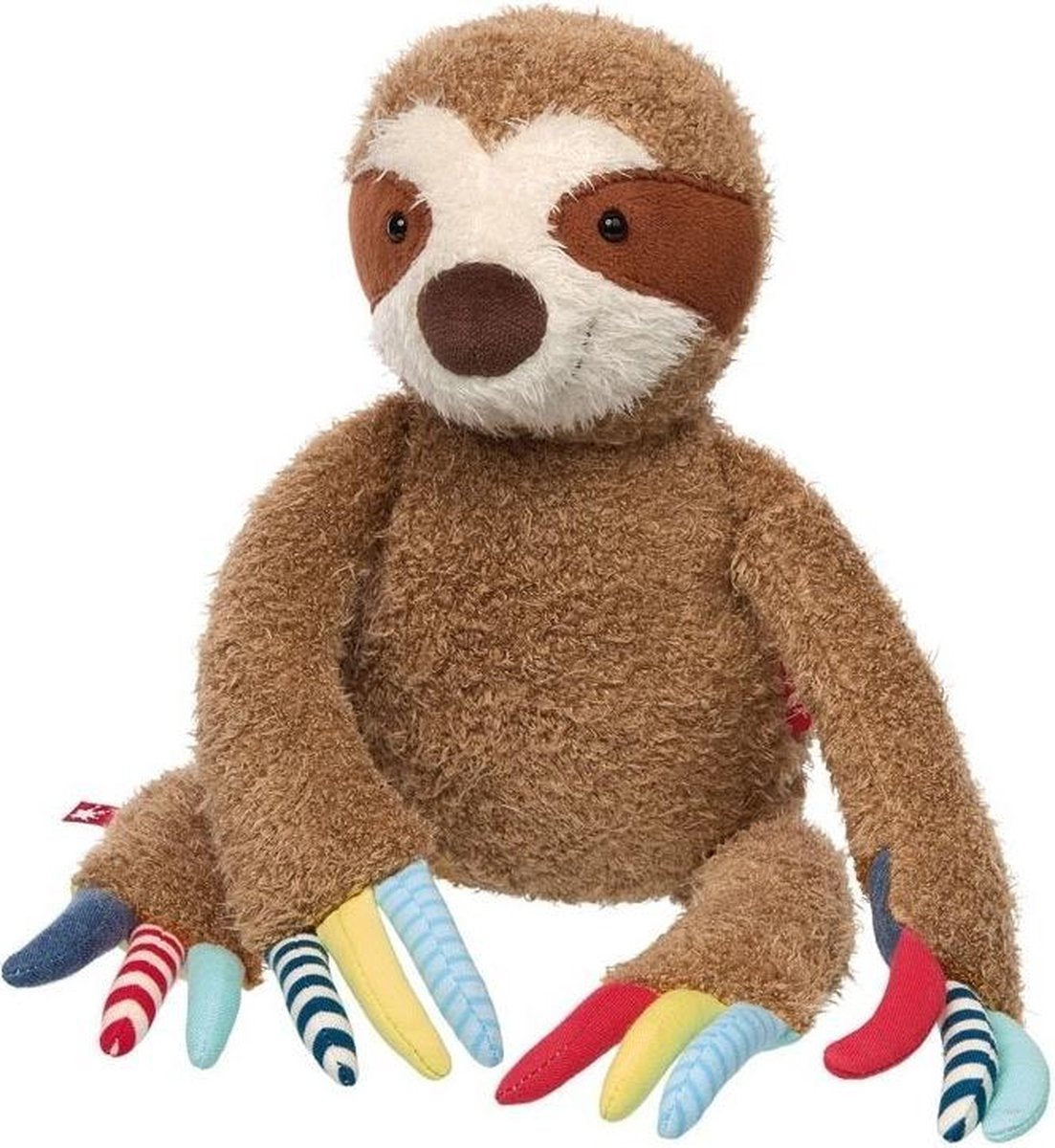 Pluche patchwork luiaard knuffel 43 cm