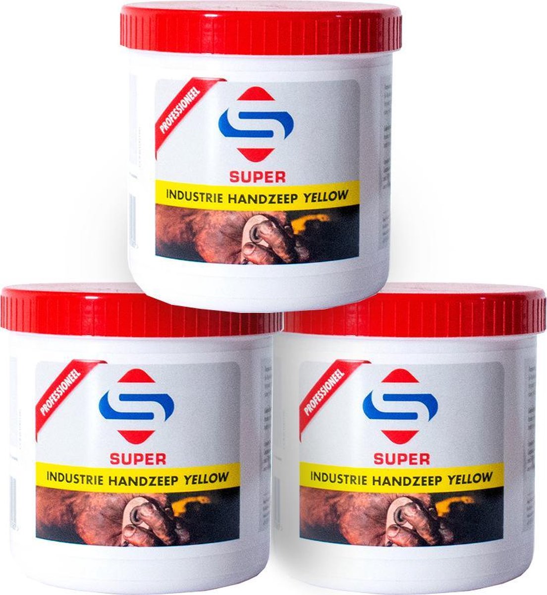 Triple pack Industrie Handzeep Geel