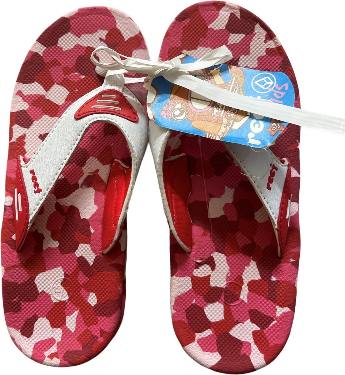 Slippers |  Teenslippers | Reef | Camouflage Roze | Maat 31