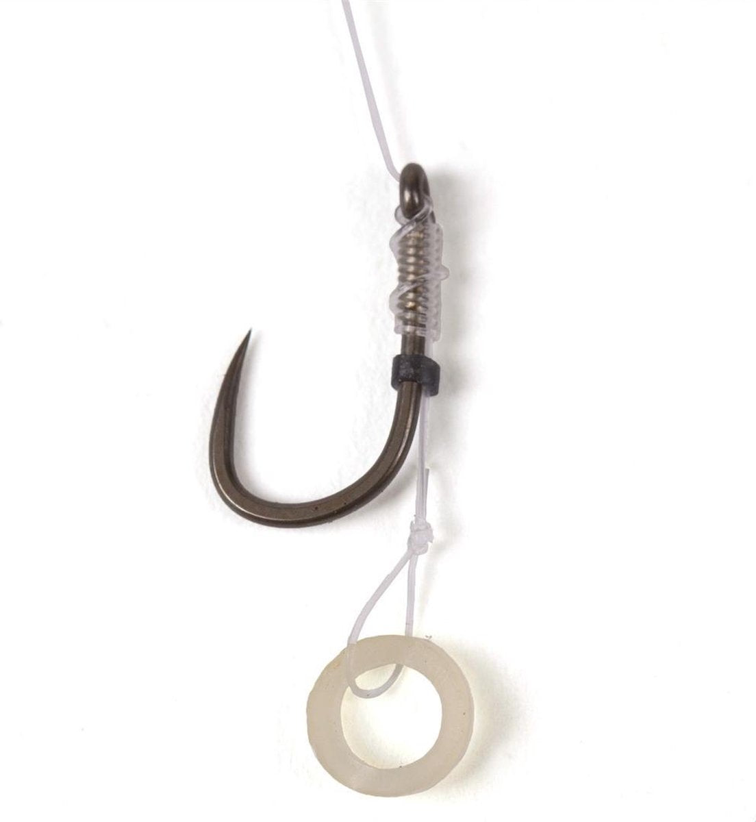 Guru Bait Bands Ready Rig - 10cm - Haakmaat 18 - Grijs