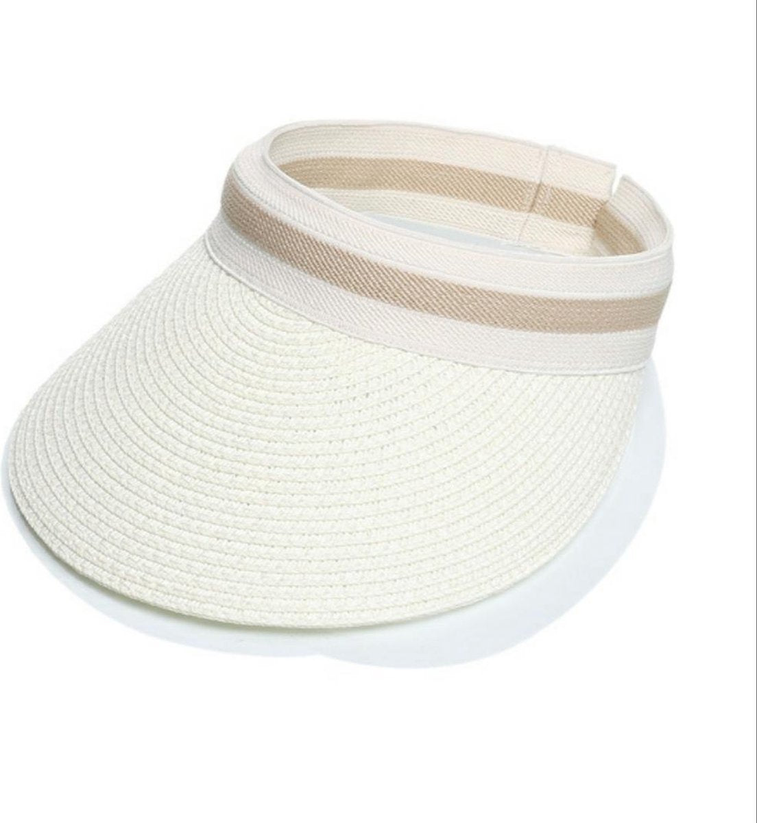 Zonneklep - Dames - Lengte 24 cm - Wit