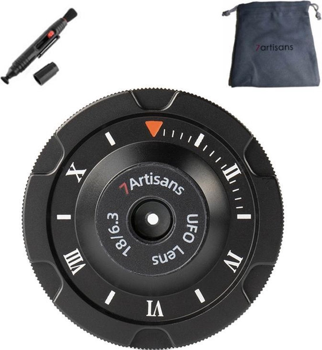 7artisans 18 mm F6.3 Ultradun Handmatige lens voor Fujifilm FX-mount + Gratis lenspen en lens tas