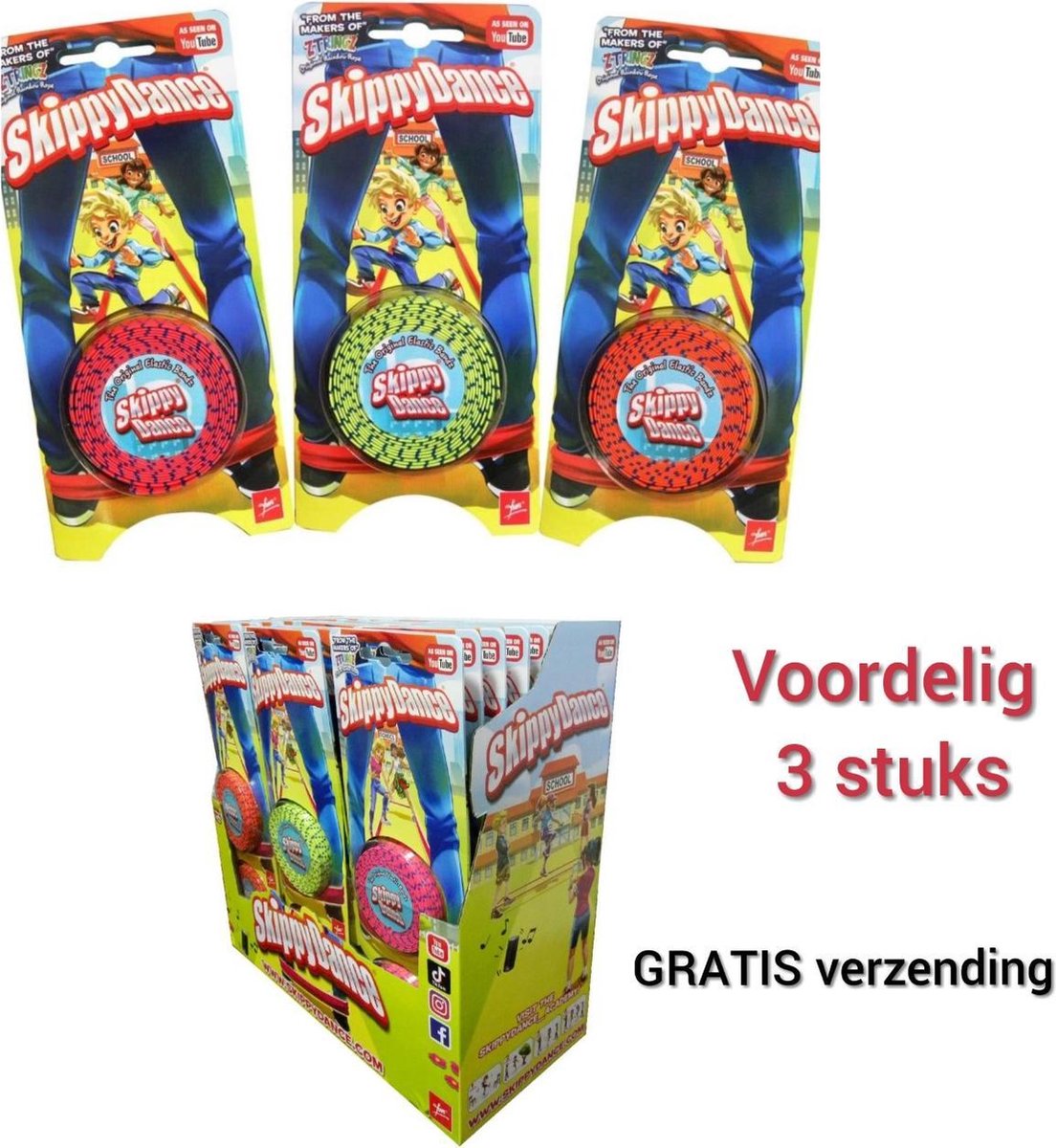 Skippy Dance spring-danstouw -  3 stuks voordelig (GRATIS VERZENDING)