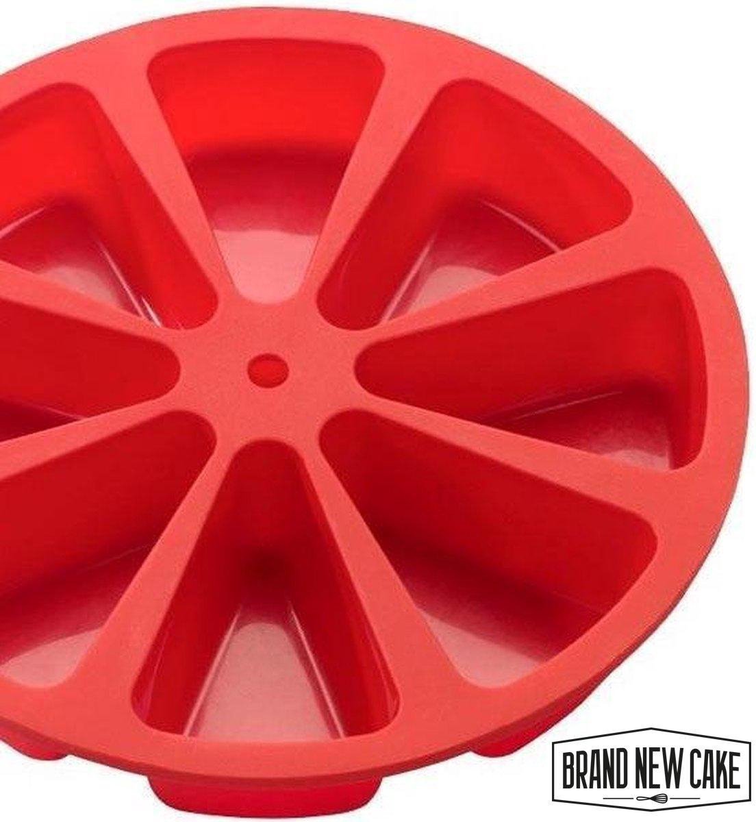 Taartpizza - Cakepizza- Pizzacake - Pizzataart - Siliconen Bakvorm 8-Punts Ø28cm (taartpizza) BrandNewCake®
