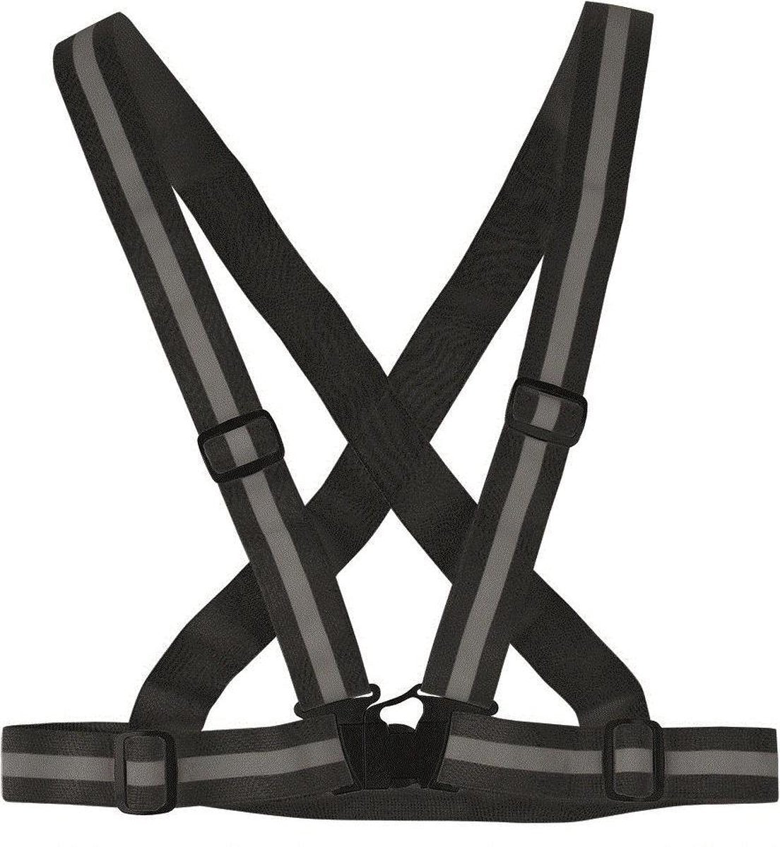 Cross Belt Zwart - Kruisgordel reflecterend- lopen -fietsen