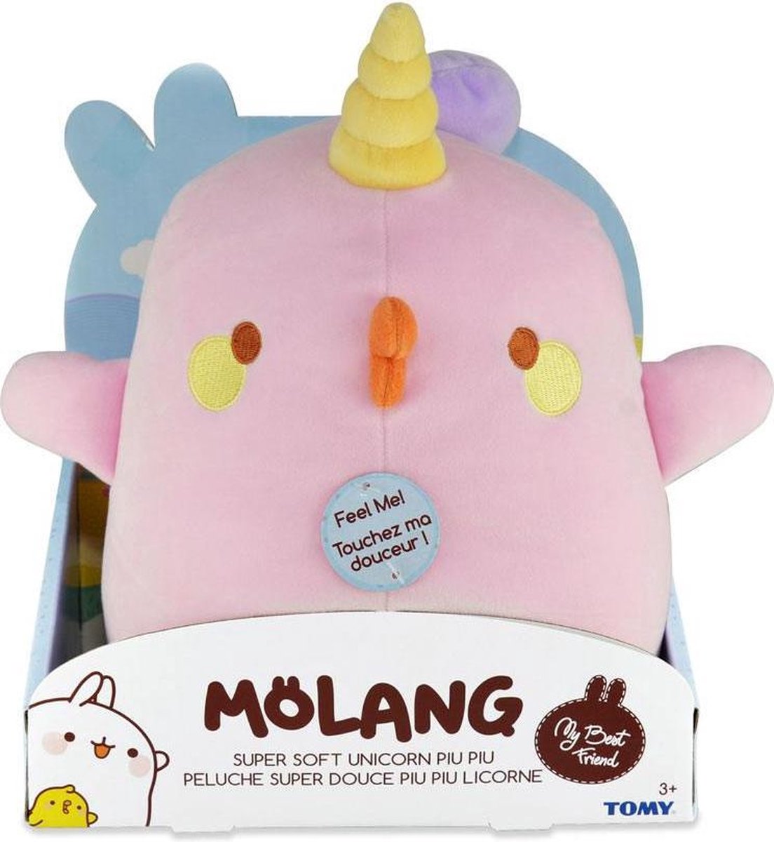 Molang: Piu Piu plushie / pluche / knuffel - unicorn versie / version