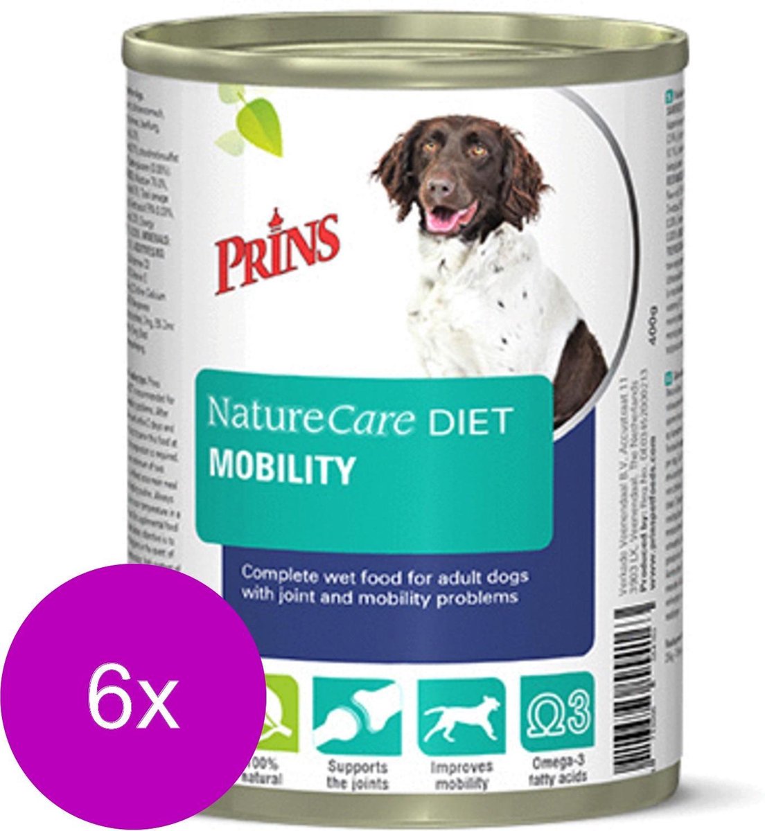 Prins Naturecare Diet Dog Mobility - Hondenvoer - 6 x 400 g